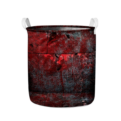 Bloody Room Print Collapsible Laundry Basket