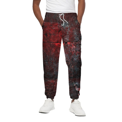 Bloody Room Print Cotton Pants