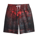Bloody Room Print Cotton Shorts