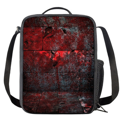 Bloody Room Print Crossbody Lunch Bag