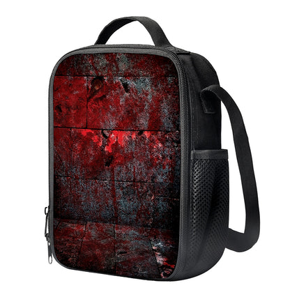 Bloody Room Print Crossbody Lunch Bag