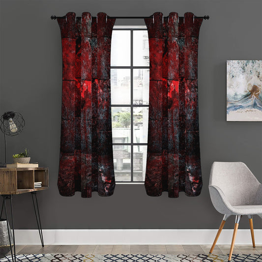 Bloody Room Print Curtain