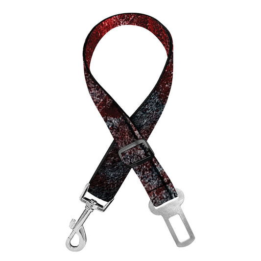 Bloody Room Print Dog Seat Belt