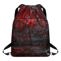 Bloody Room Print Drawstring Backpack