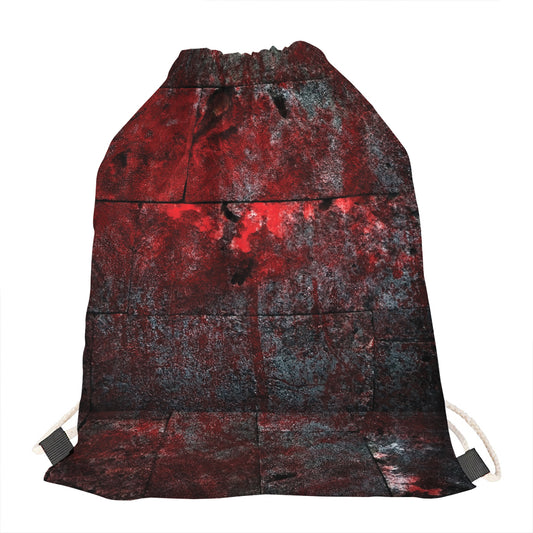 Bloody Room Print Drawstring Bag