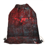 Bloody Room Print Drawstring Bag