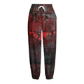 Bloody Room Print Fleece Lined Knit Pants