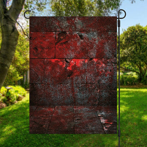 Bloody Room Print Garden Flag