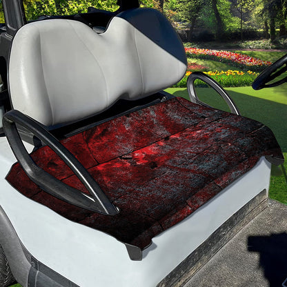 Bloody Room Print Golf Cart Seat Cover