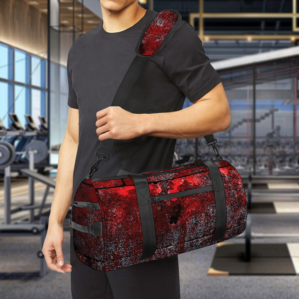 Bloody Room Print Gym Bag