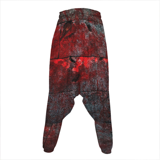 Bloody Room Print Hammer Pants