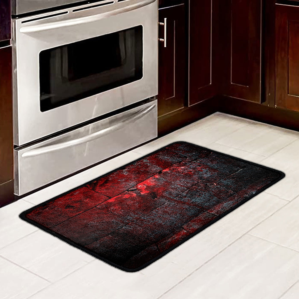 Bloody Room Print Kitchen Mat