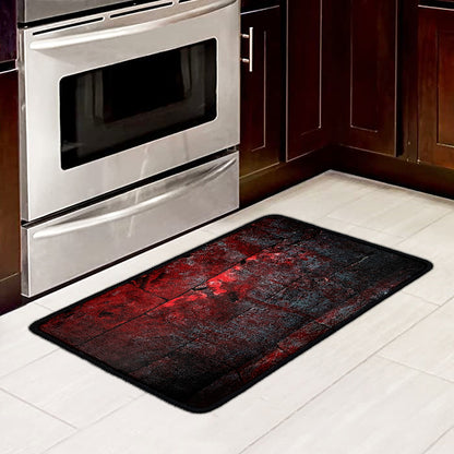 Bloody Room Print Kitchen Mat