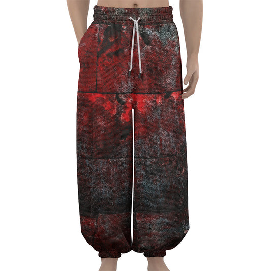 Bloody Room Print Lantern Pants