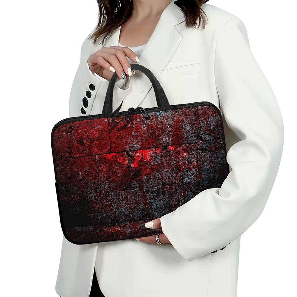 Bloody Room Print Laptop Sleeve With Handle
