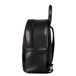 Bloody Room Print Leather Backpack