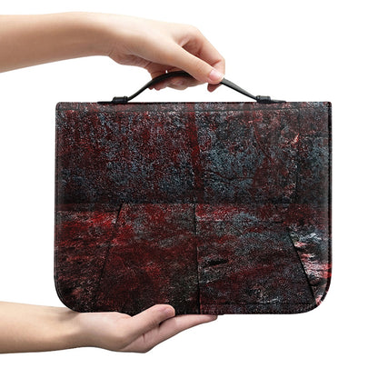 Bloody Room Print Leather Bible Cover