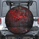 Bloody Room Print Leather Spare Tire Cover