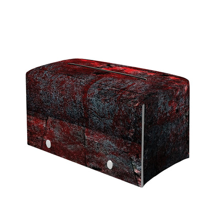 Bloody Room Print Leather Tissue Box Cover