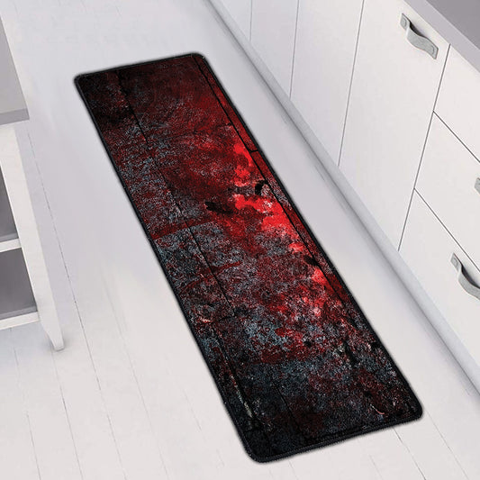 Bloody Room Print Long Kitchen Mat