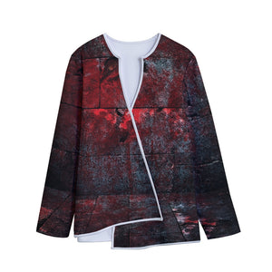 Bloody Room Print Long Sleeve Short Coat