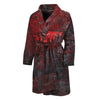 Bloody Room Print Men's Bathrobe