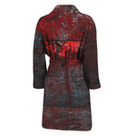 Bloody Room Print Men's Bathrobe