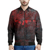 Bloody Room Print Men's Bomber Jacket