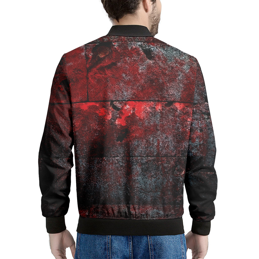 Bloody Room Print Men's Bomber Jacket