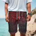 Bloody Room Print Men's Cargo Shorts