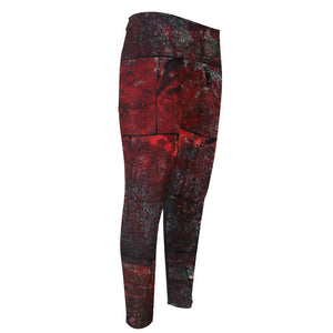 Bloody Room Print Men's Compression Pants