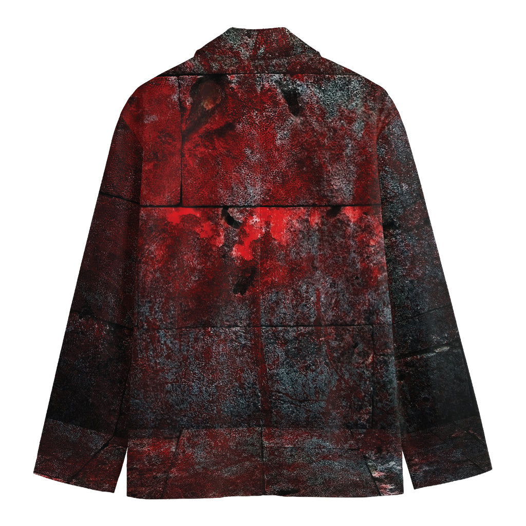 Bloody Room Print Men's Cotton Blazer