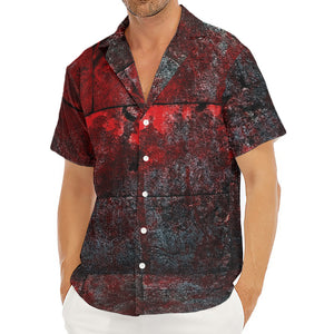 Bloody Room Print Men's Deep V-Neck Shirt