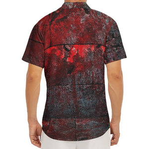 Bloody Room Print Men's Deep V-Neck Shirt