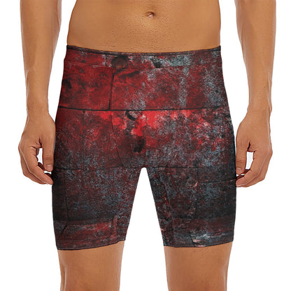 Bloody Room Print Men's Long Boxer Briefs