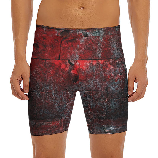 Bloody Room Print Men's Long Boxer Briefs