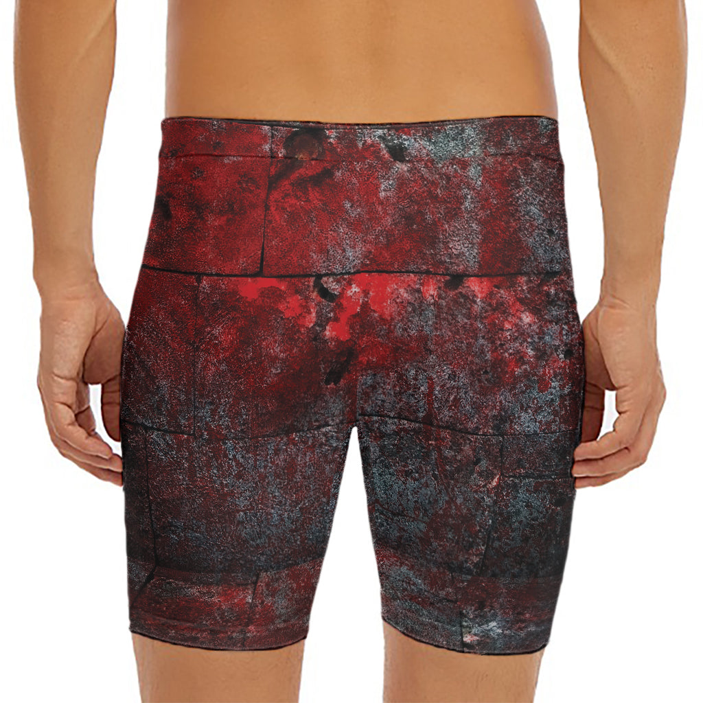 Bloody Room Print Men's Long Boxer Briefs