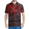 Bloody Room Print Men's Polo Shirt