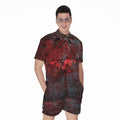 Bloody Room Print Men's Romper