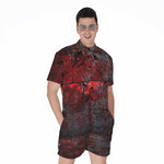 Bloody Room Print Men's Rompers