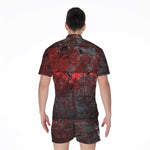 Bloody Room Print Men's Rompers