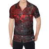 Bloody Room Print Men's Shirt