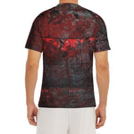 Bloody Room Print Men's Short Sleeve Rash Guard