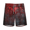 Bloody Room Print Men's Athletic Shorts