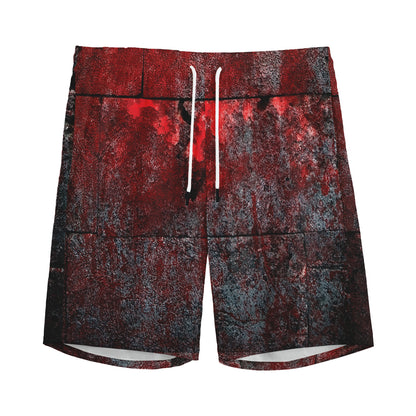 Bloody Room Print Men's Sports Shorts