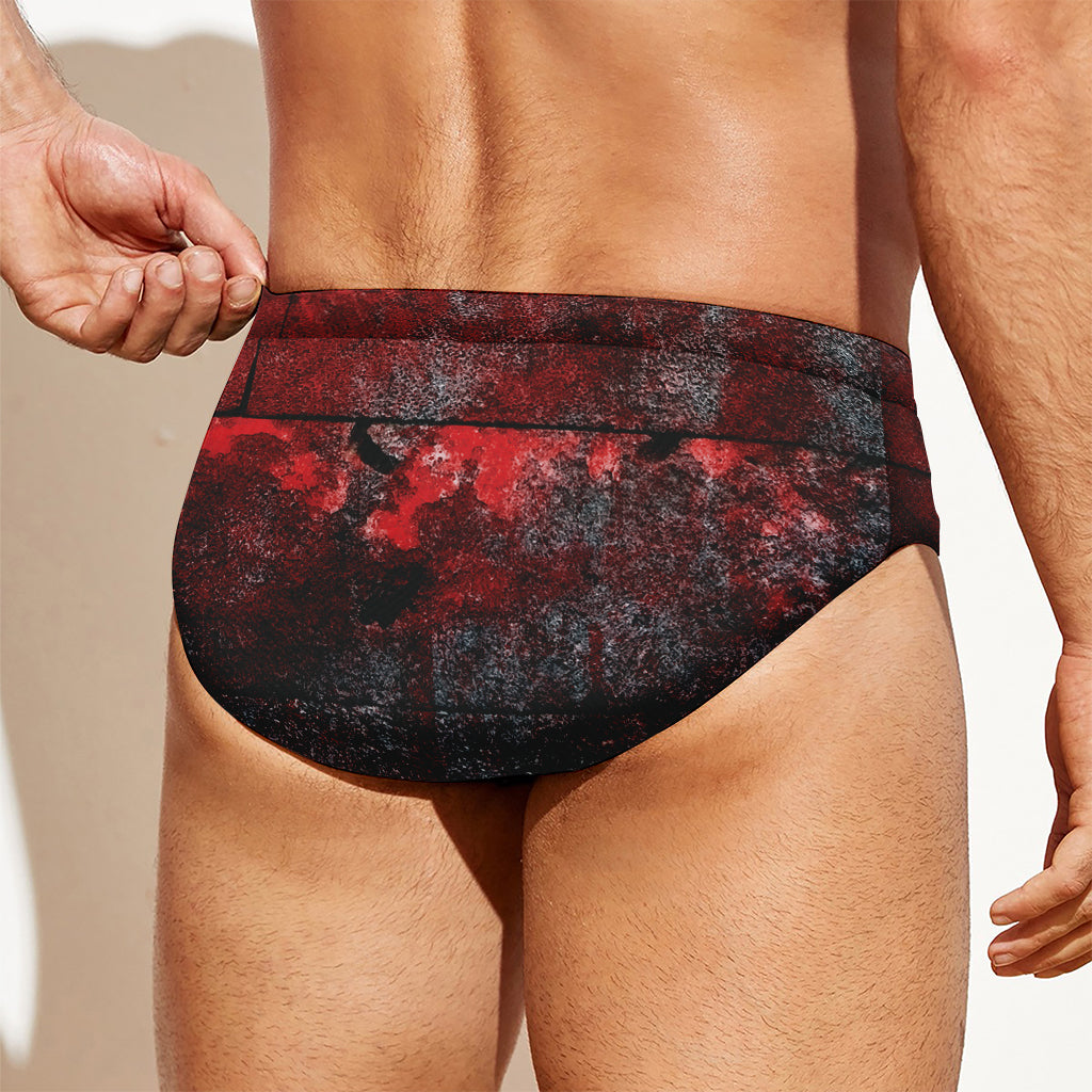 Bloody Room Print Men's Swim Briefs