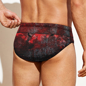 Bloody Room Print Men's Swim Briefs