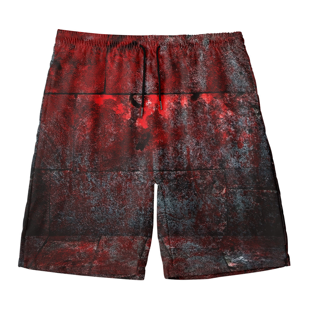 Bloody Room Print Men's Swim Trunks