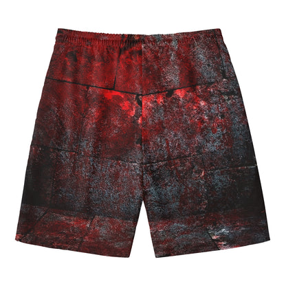 Bloody Room Print Men's Swim Trunks