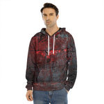 Bloody Room Print Men's Velvet Pullover Hoodie